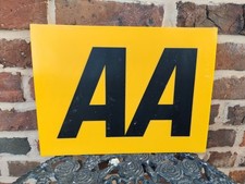 Vintage AA Automobile Association Sign, mint condition.  picture