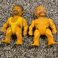 2 Vintage 1987 Playskool Definitely Dinosaurs Caveman Dudes Rorum 3.5 