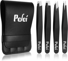 Pefei Tweezers Set - Professional Stainless Steel Tweezers for Eyebrows picture