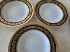 Rare Philippe Deshoulieres Oak Acorn French Limoge Soup Bowls picture
