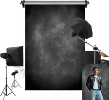 Kate 5x7ft/1.5x2.2m Dark Backdrop Black Abtract Texture Portrait Photo Backgr... picture