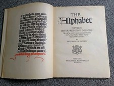Frederic W. Goudy The Alphabet: Fifteen Interpretative Designs 1926 Signed Rare picture
