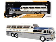 GM PD 4501 Scenicruiser Coach Bus Raw Metal 1/43 Plastic Model picture