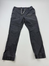 H&M Divided Jogger Pants Mens Small Gray Elastic Waist Cuffed Stretch Casual picture