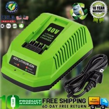 NEW 40V Charger 29482 For Greenworks 40V Battery 29472 29462 29252 22272 BAF721 picture