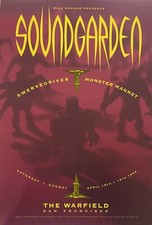 Soundgarden Concert Poster San Francisco 1992 BGP-56 The Warfield picture