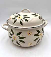 Temp-tations Old World Q16T Green White Covered Casserole Dish Oven Safe picture