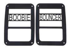 Jeep Boobie Bouncer / Tail light covers  fit 07-18 Wrangler / JK / Black picture