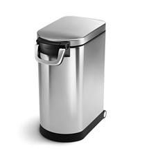Simplehuman Dog Cat Pet Food Storage Can Container Large Airtight Wheels Lock picture