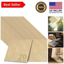 20 PCS Pre-Glued Oak Wood Veneer Edge Banding 12x12 - Smooth Finish Guaranteed picture