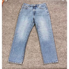Madewell Curvy 90s Straight Jeans Womens 31 Blue Denim High Rise Light Wash Exc picture