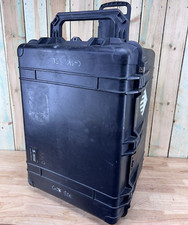 Pelican 1660 Protector Case Black Rolling Waterproof Good Condition AB  picture