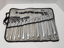 PROTO CHALLENGER USA NO. 6153 METRIC 11 PIECE COMBINATION WRENCH SET IN POUCH picture