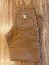 Carharrt Mens Loose Original Fit Pants 34 x 32 work pants Carhartt Brown picture