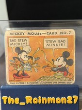 1935 Mickey Mouse Gum Card R89 TYPE 1 - Early Disney #7 Minnie picture