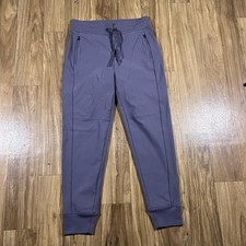 Athleta Headlands Hybrid Trek Jogger Pants Womens 6 Purple Nylon Zip Pockets picture