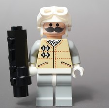 Lego Star Wars TCS Mustache Hoth Rebel Minifigure Custom Printed on lego parts picture