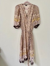 Ann Taylor Floral Midi Dress | Size LP picture