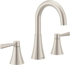 Moen Ronan 84023SRN Spot Resist Brushed Nickel 2-Handle Widespread Modern Faucet picture