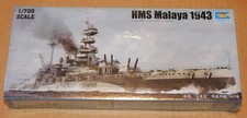 Trumpeter 1/700 HMS Malaya 1943 #5799 #05799 New Sealed picture
