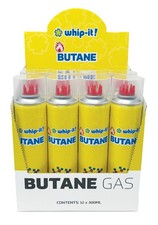 Whip It Butane 300ml - 12 pack butane refill fuel universal tips picture
