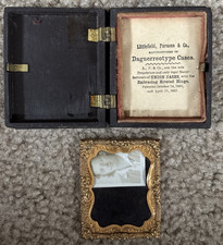 Daguerreotype Case, Littlefield, Parsons & Co., 1856 & 1857 Patents w/frame picture