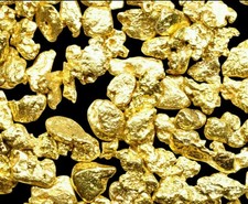 1.000 GRAMS ALASKAN YUKON BC NATURAL PURE GOLD NUGGETS #8 MESH picture