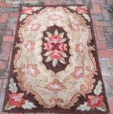 American  Hooked Rug 1900s picture