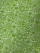 Vtg 1970s Rubbermaid Shelf Liner Contact Paper Green Mod Flower Power 12”x 8.5’ picture