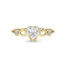 Heart Infinity Lab Created Diamond Ring picture
