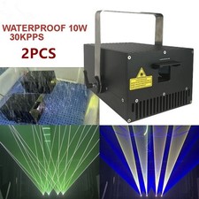 2pcs waterproof 10W high power Laser Light RGB Animation Beam ILDA Outdoor Stage picture