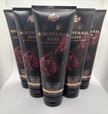 Qty 6 Bath & Body Works NOCTURNAL ROSE Ultimate Hydration Body Cream 8 oz picture