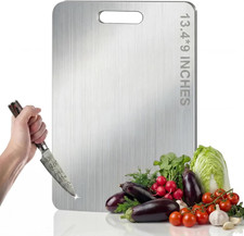Titanium Cutting Board - 100% Pure Titanium Cutting Boards, Food-Grade, Non-Slip picture