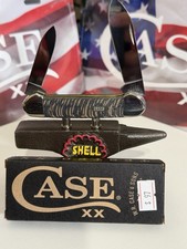 CASE XX  FPR 2021 SMOOTH BLACK CURLY OAK WOOD *RARE* BUTTERFLY SHIELD CANOE picture
