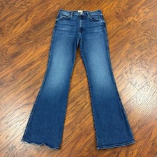 Mother Superior Jeans Womens 28 Desperado Boot Cut Heel Stretch Denim USA 26x32 picture