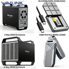 WAVLINK PCIe NVMe SSD Enclosure USB4 External Hard Drive SATA Docking Station picture