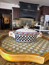 MacKenzie-Childs chicken picadilly Casserole Dish vintage 2002 picture