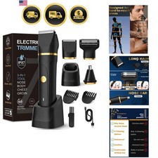 Beard Trimmer for Men,Manscape 3-in-1 Electric Razor Groin Groomer, Waterproo... picture