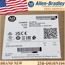 New in Box AB 25B-D010N104/A PowerFlex AC Drive 25B D010N104 FreeShip picture