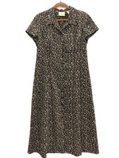 VTG First Issue Liz Claiborne 90s Ditsy Floral Midi Shirt Dress: Size 8 picture