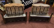 2- Antique Vintage 1900’s FOSCO Gas heater Fireplace Schroedinger Columbus Ohio picture