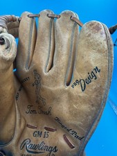 Vintage Rawlings GM15 Tom Tresh Baseball Glove Deep Well 1960s USA Yankees picture