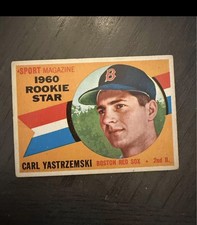1960 Topps Rookie  #148 Carl Yastrzemski  (crease) Red Sox legend  picture