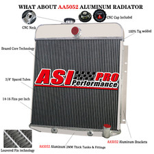 4-Row Aluminum Radiator for Plymouth Deluxe Special Deluxe Suburban 1949-1950 US picture