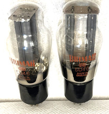 RARE NOS PERFECT MATCH PAIR 5U4G BRIMAR BRITISH TUBES 1963 LARGE D GETTER VT-244 picture