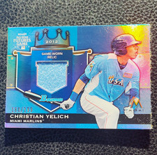 Topps 2012 Bowman Draft Prospects Christian Yelich RC MEM #FGR-CY /199 picture