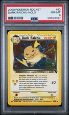 2000 Pokemon Rocket Dark Raichu - Holo PSA 8 SWIRL picture