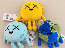 KAWS x UNIQLO UNIVERSE Charm 3 Set Earth Sun Moon Complete Set 2026 picture