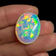 Natural Multicolor Fire Opal Oval Cabochon 4.55 Ct AAA+ Australian Gemstone picture