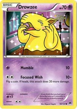 Drowzee - 50/122 - Common (Lp) BREAKPoint - Psychic Pokémon picture